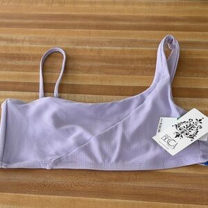 BECCA Women's Light Purple Swim Top